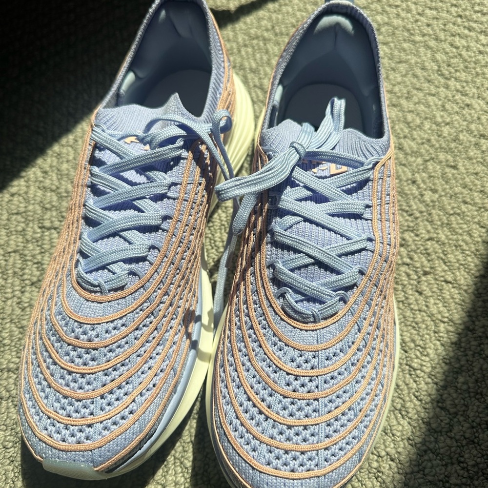 Stylish Blue and Tan Women's Sneakers